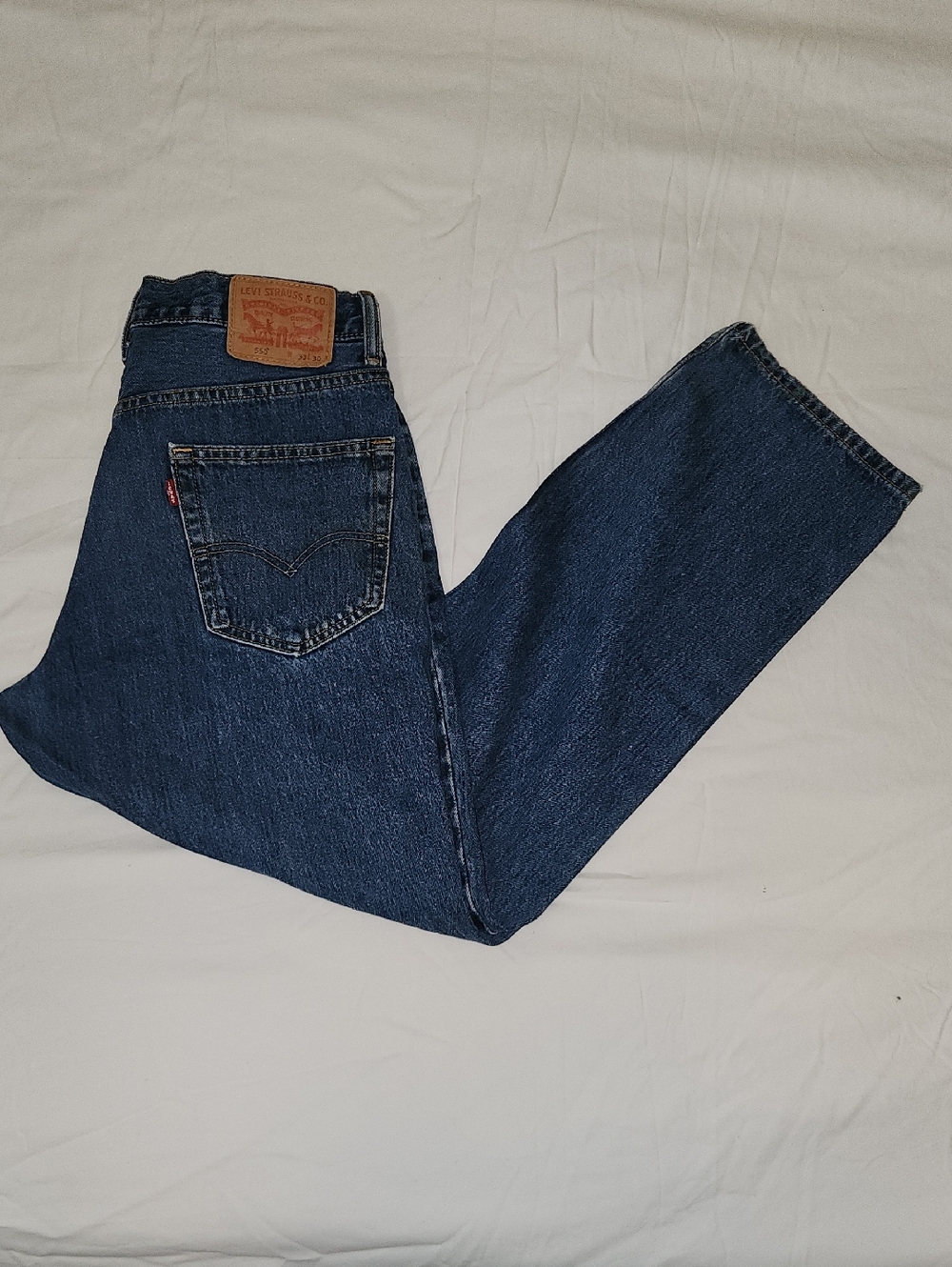 Levi's Men's Dark Blue Straight-Leg Jeans
